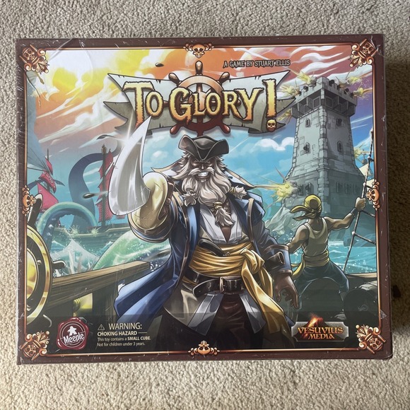 Other - To Glory! Pirate Board Game by Stuart Ellis New & Sealed Vesuvius Media